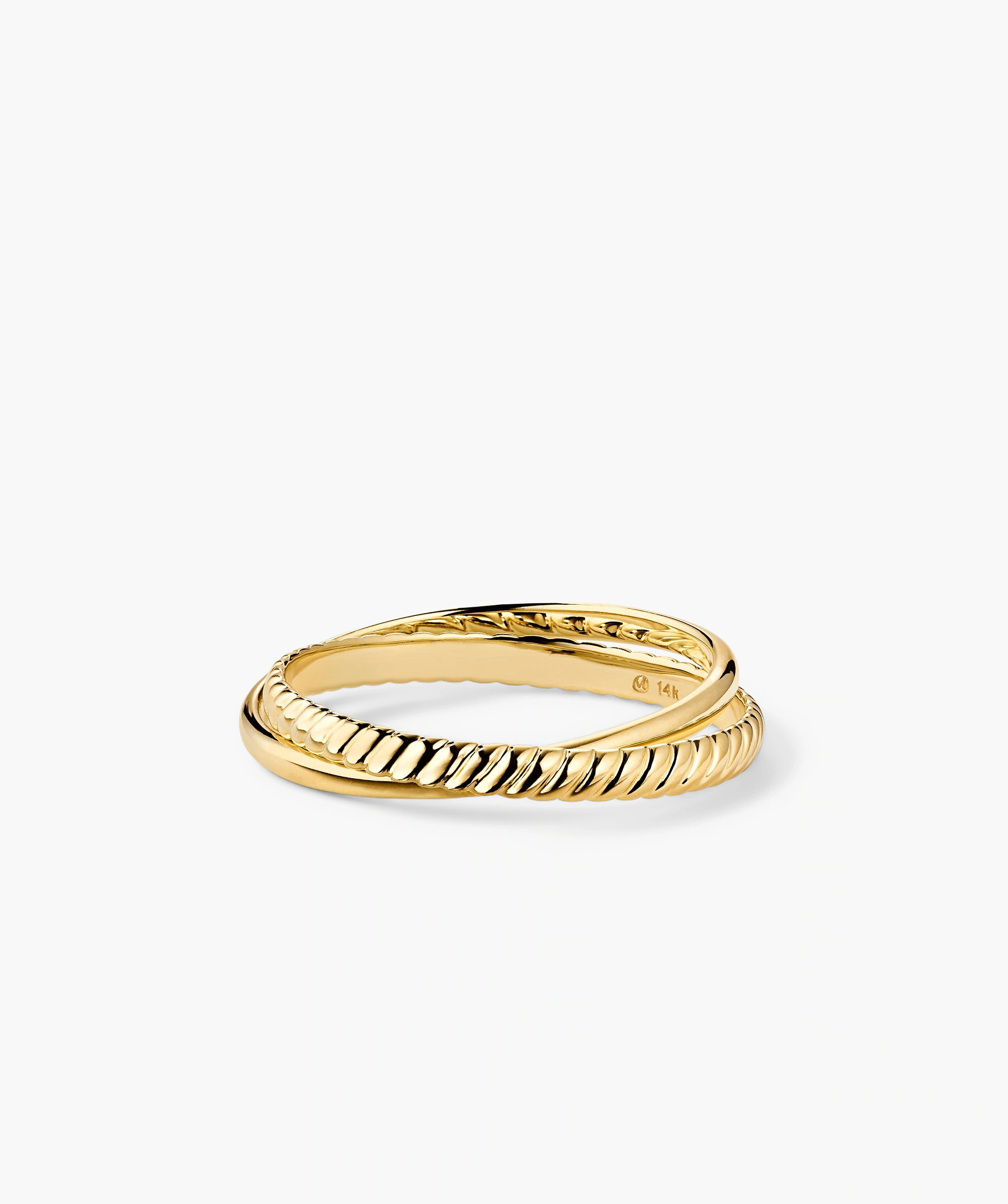 Duo Ring - Intertwined Rings - Jewelry | Mejuri | Mejuri Fine Crew