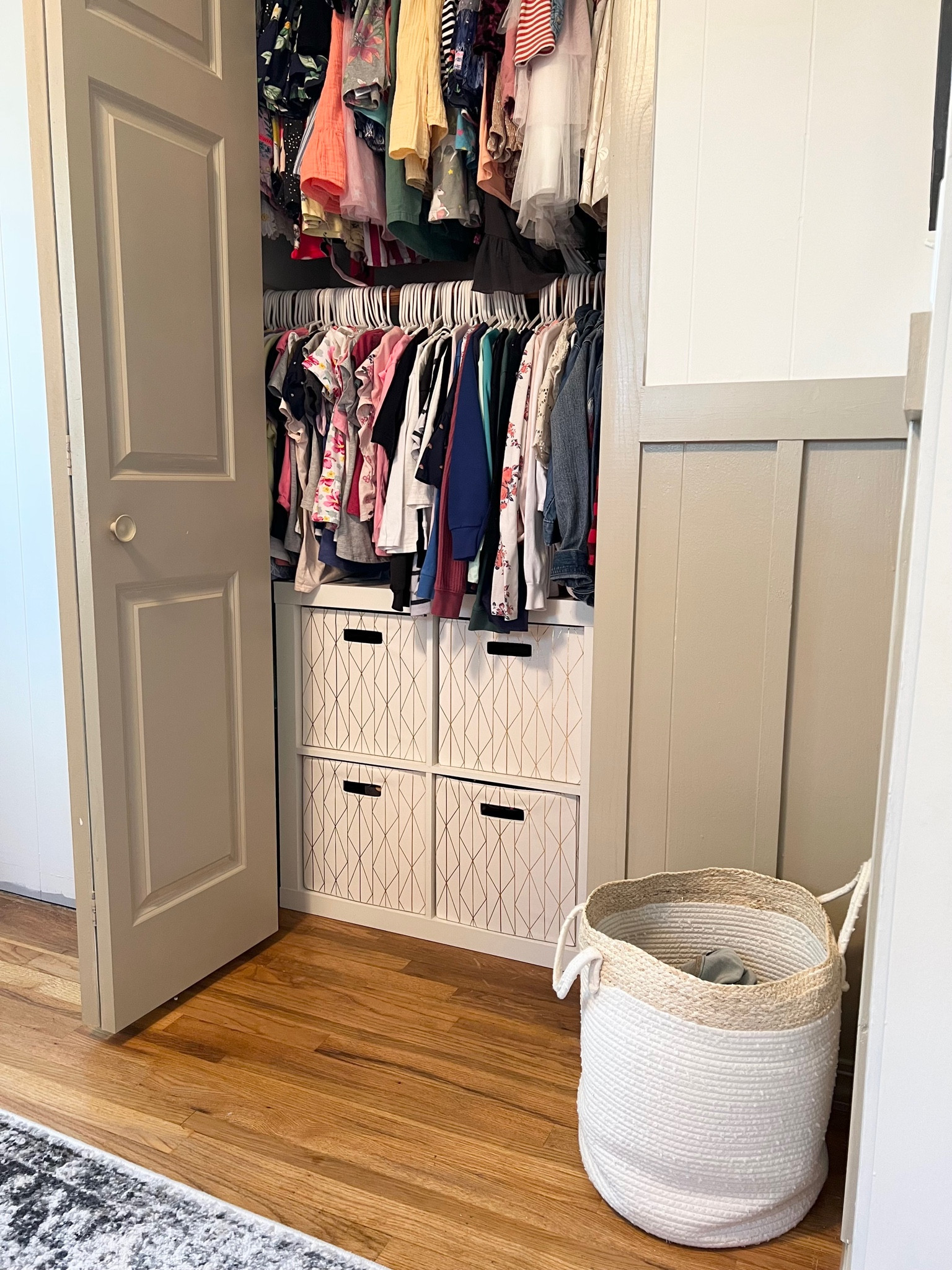 These storage solutions have been working great in the girls’ room! 3 girls sharing a closet isn’t always easy, but we comfortably make it work! 

#LTKkids #LTKfamily #LTKhome
