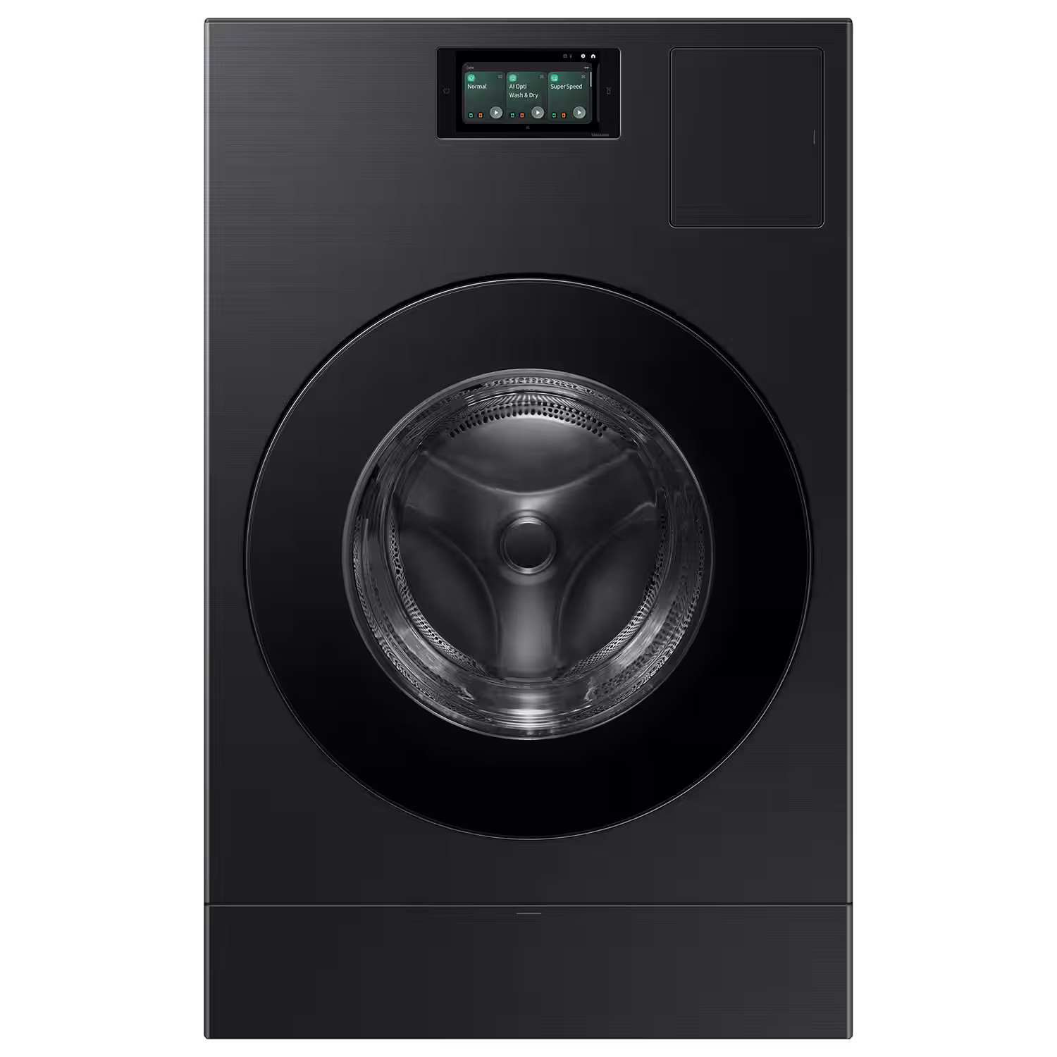Samsung - 5.3 cu. ft. Bespoke AI Ventless Smart All-In-One Front Load Washer/Electric Dryer Combo with Ventless Heat Pump - Brushed Black | Best Buy U.S.