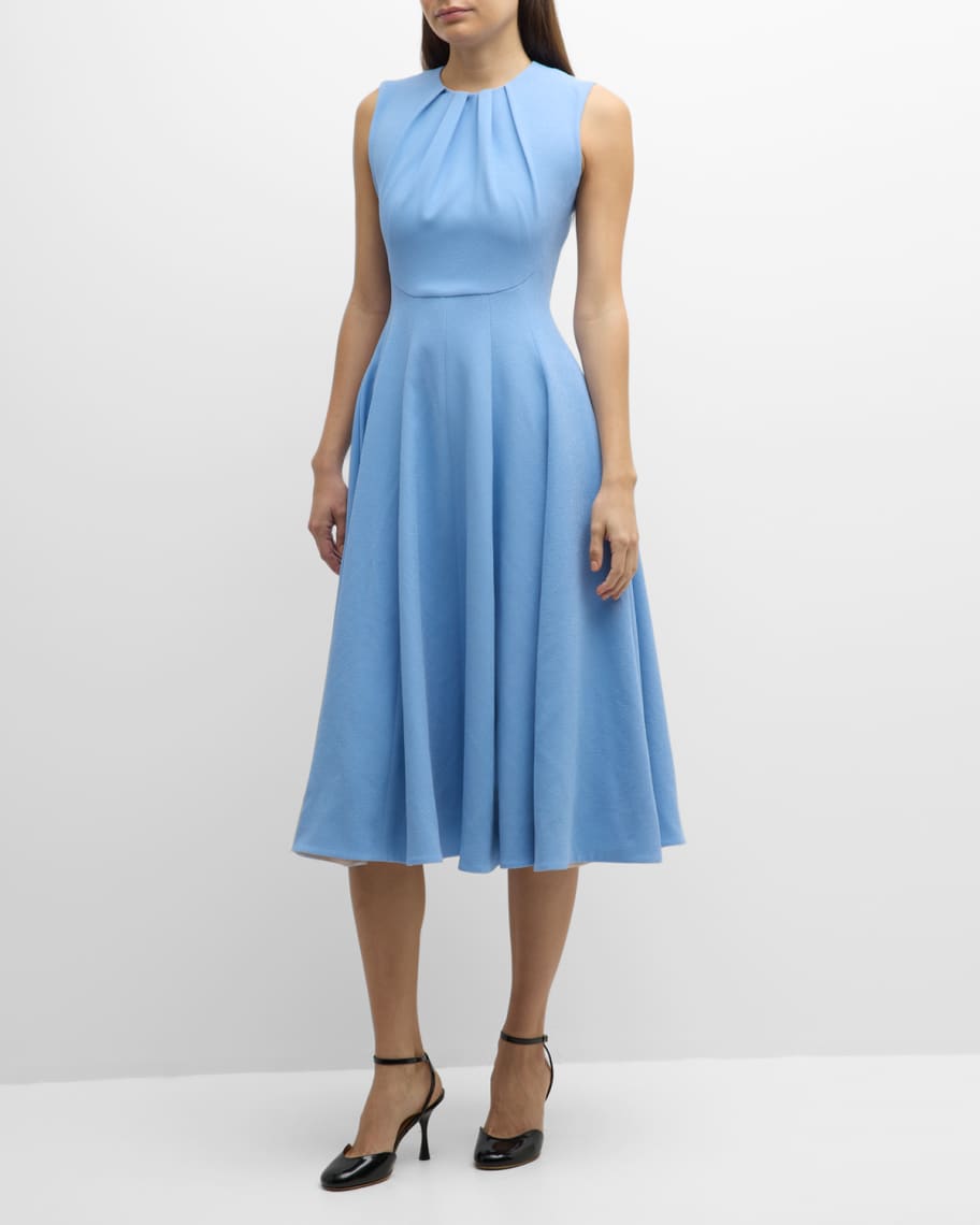 Emilia Wickstead Marlen Sleeveless Midi Dress | Neiman Marcus