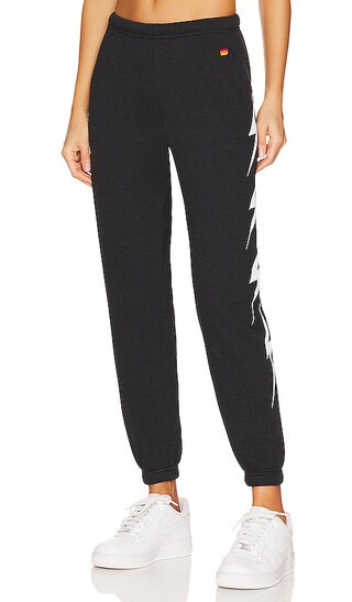 Aviator Nation Bolt 4 Sweatpant in Black. - size S (also in XS) | Revolve Clothing (Global)