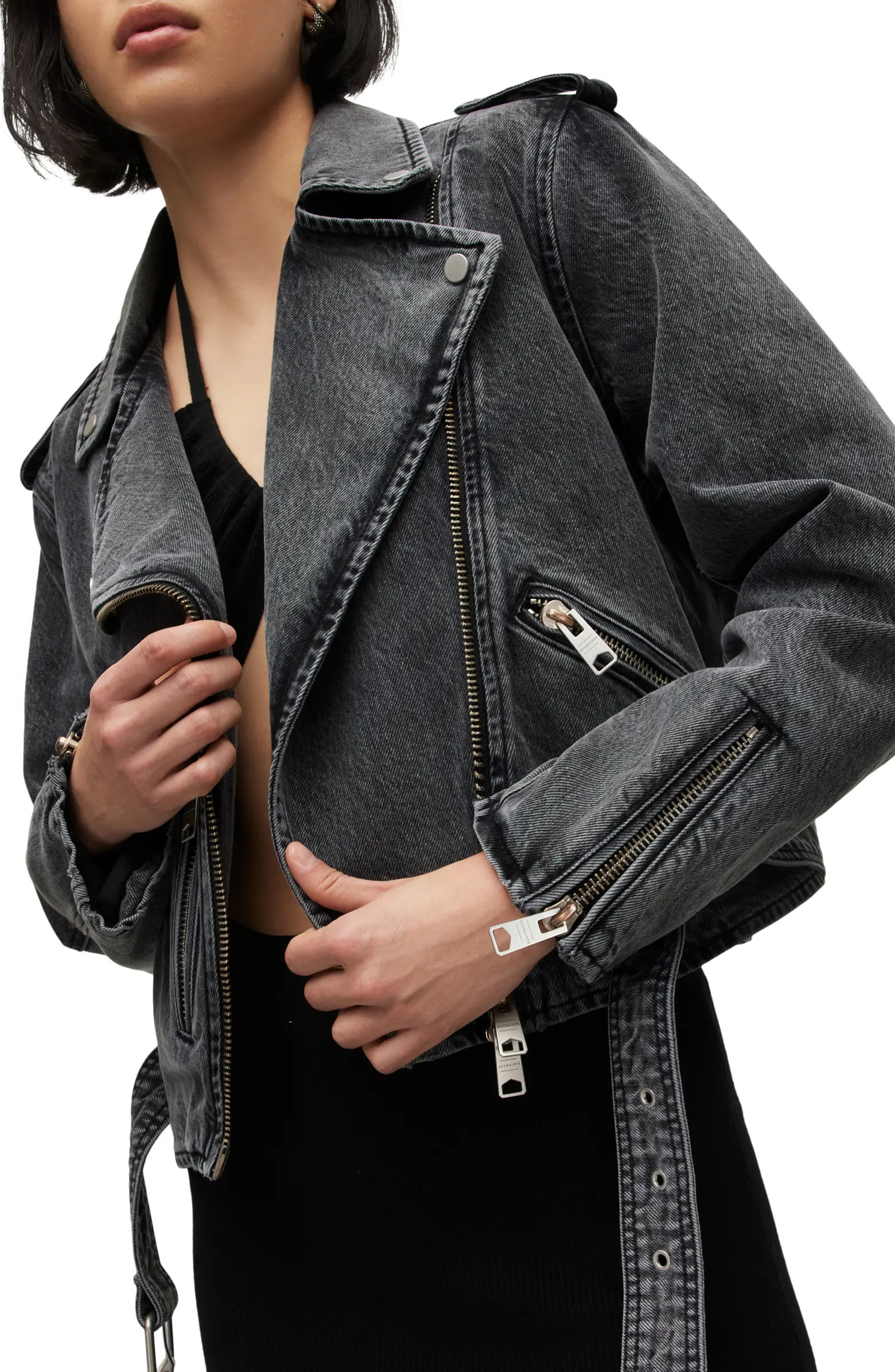 Balfern Denim Biker Jacket | Nordstrom