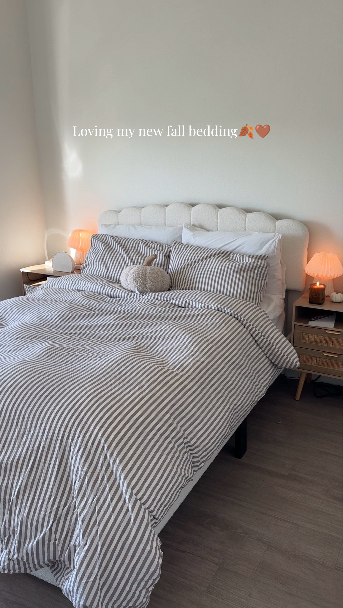 Loving this brown striped bedding I found on Amazon🍂🤎

#LTKHome #LTKSeasonal