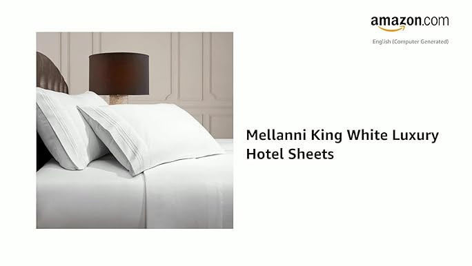 Amazon.com: Mellanni King Sheets Set - 4 PC Iconic Collection Bedding Sheets & Pillowcases - Hote... | Amazon (US)