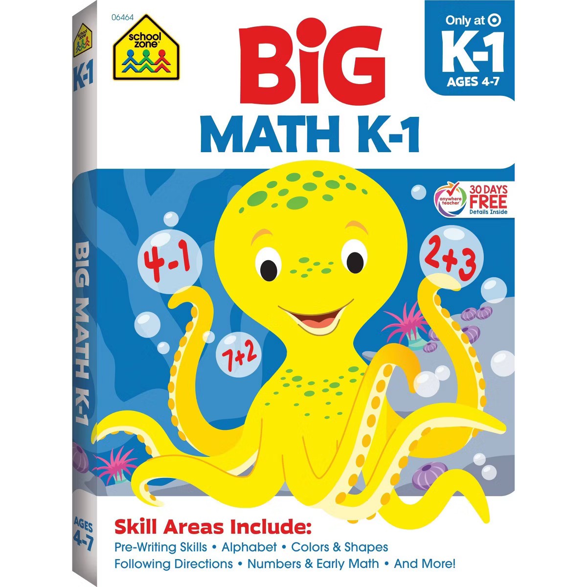 Big Math K-1 - Target Exclusive Edition - by School Zone (Paperback) | Target