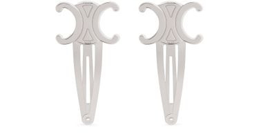 Set of 2 Triomphe hair clips - CELINE | 24S US