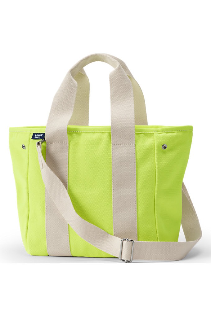 Canvas Multiway Pocket Tote - Lands' End - Green | Lands' End (US)
