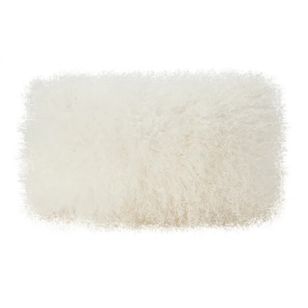 Camron Ruffled Wool Blend Throw Pillow | Wayfair North America