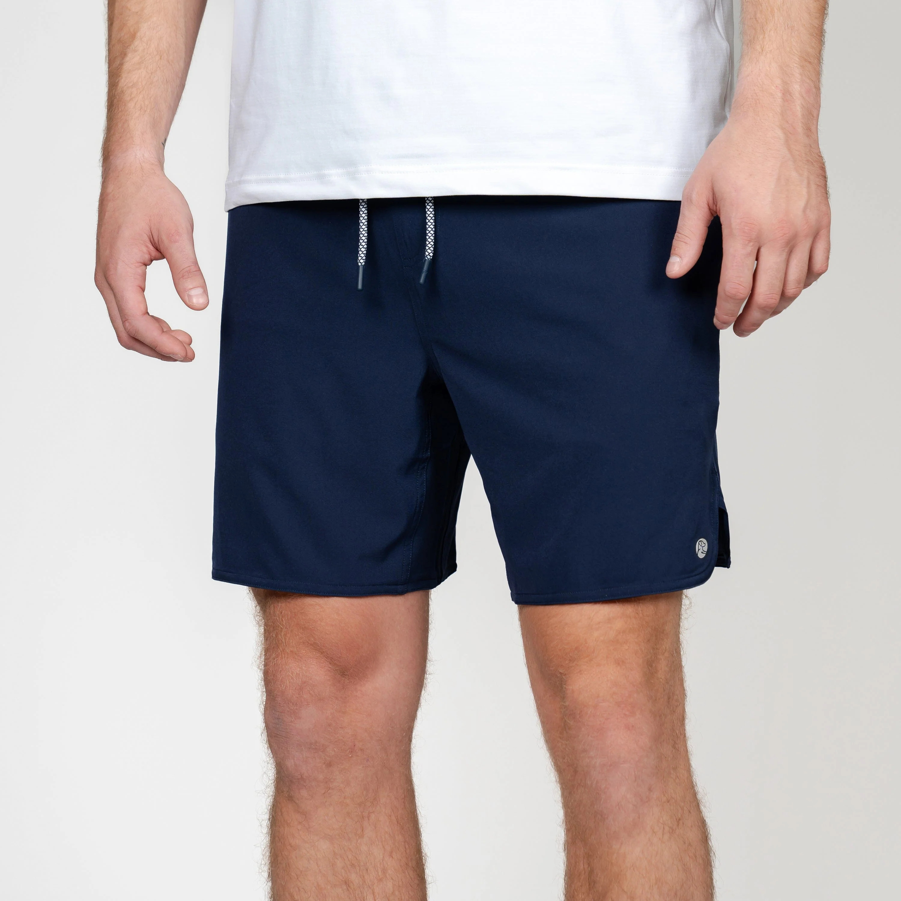 Lined Grit Gym Short - 7" - Solid - Fleet Navy | Rhoback | RHOBACK