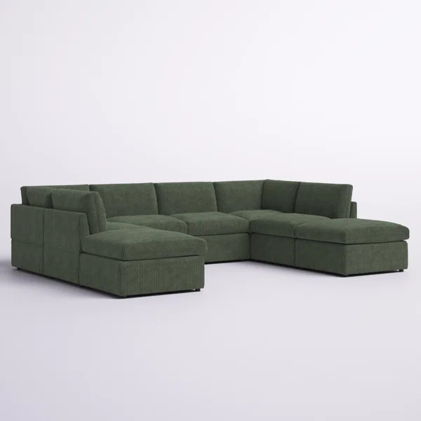 Arvill 8 - Piece Corduroy Sectional | Wayfair North America