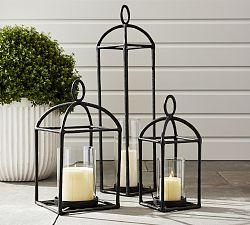 Fallon Forged-Iron Outdoor Lantern | Pottery Barn (US)