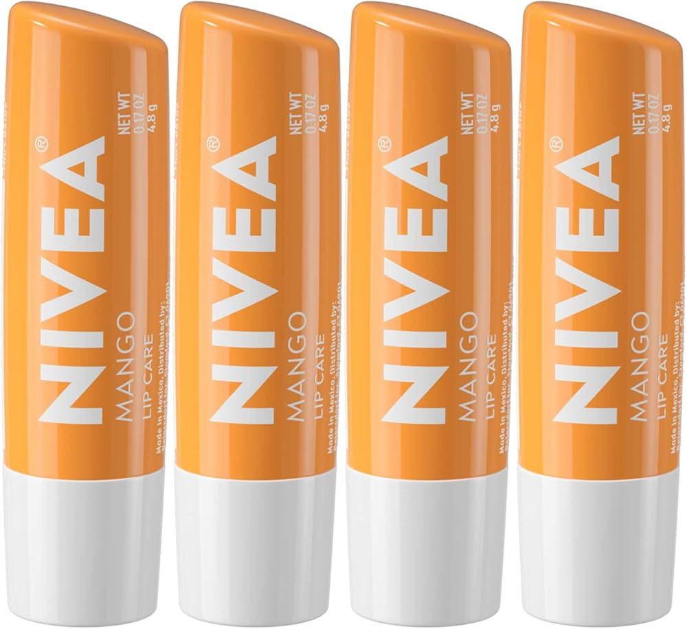 NIVEA Mango Lip Care, 0.17 oz, Pack of 4 | Amazon (US)
