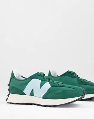 New Balance 327 sneakers in green and white | ASOS (Global)