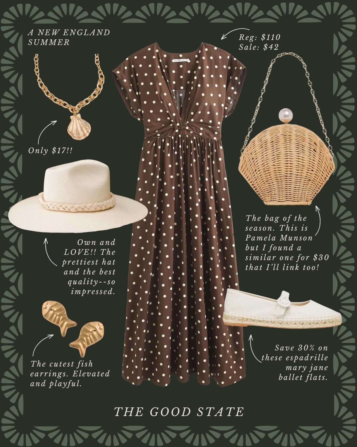 A New England Summer🦞 Save up to 76% today! This collection is for all the girlies living their best life as the summertime sunshine warms their face and the sea breeze blows through their hair. This is for the ones dreaming of evening strolls on Nantucket’s cobblestone roads and endless hydrangeas all around. For the ladies who love all things gingham, a lightweight sweater and all the classic stripes. For the ones who enjoy sailing in Newport, a picnic on the Cape Cod seashore and happy hour in Martha’s Vineyard. This collection is for you🦞 ⚓️ 🧺 

Ootd, outfit idea, style tip, classic style, timeless style striped sweater, quince, J.Crew, J.Crew, factory, target, target fashion, target style, Walmart, Anthropologie, Anthro, Madewell, white dress, spring dress, summer dress, spring fashion, summer fashion, vacation, outfit, Memorial Day sale, Memorial Day, outfit, Fourth of July, outfit, red, white, and blue outfit, gingham dress, quilt dress, organic skin, care, pearl, jewelry, Abercrombie, and Fitch, Tuckernuck, Madewell, H&M, Amazon, Amazon style, farmers market outfit, sissy light hat, dolce vita, women’s shoes, raffia bags, wedding guest dress, graduation dress, wedding guest, Lauren England, the good state

#LTKFindsUnder100 #LTKStyleTip #LTKSaleAlert