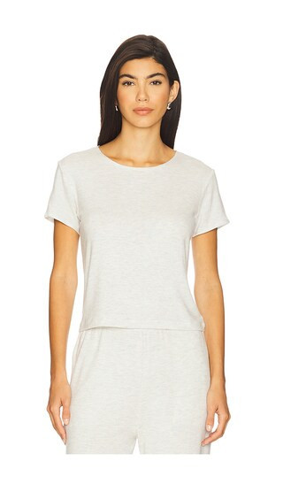 LESET Lauren Margo Tee in Light Grey. - size L | Revolve Clothing (Global)