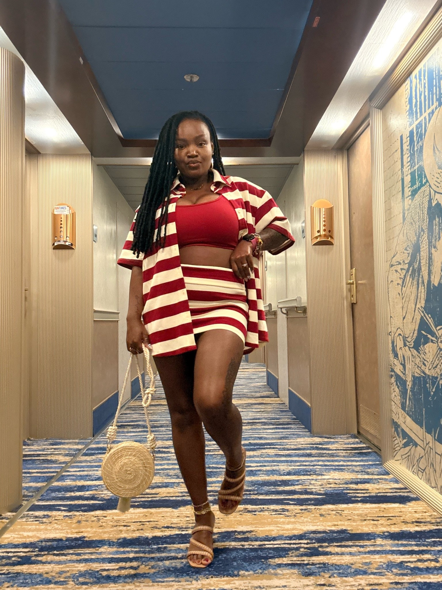 FIT CHECK: 
Cruise Day 2
Outfit: Dinner, then comedy show then party all night!!
And this cute little Miss Guided Set from SHEIN was PERFECT for an all nighter!!

#LTKTravel #LTKSwim #LTKootd