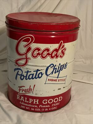 Vintage Good’s Potato Chips Tin Can (36oz.) Adamstown, PA | eBay US