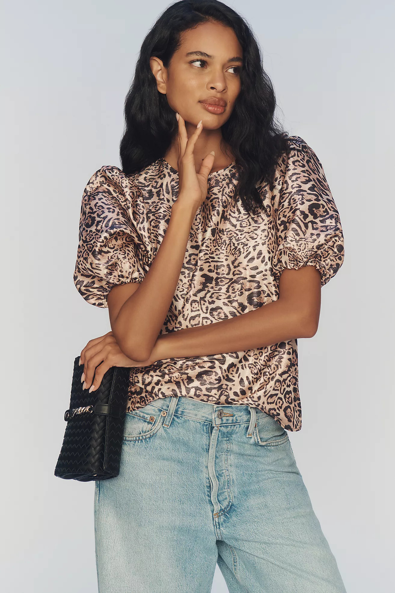 Hutch Puff-Sleeve Printed Blouse | Anthropologie (US)