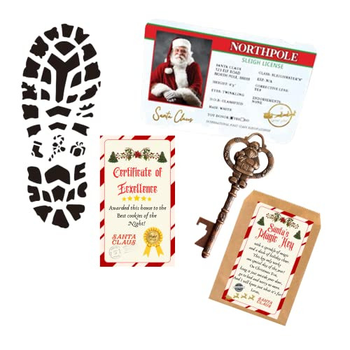 Amazon.com: Santa Evidence Kit - Proof Santa, Santa License, Santa Key, Santa Footprints, Best co... | Amazon (US)