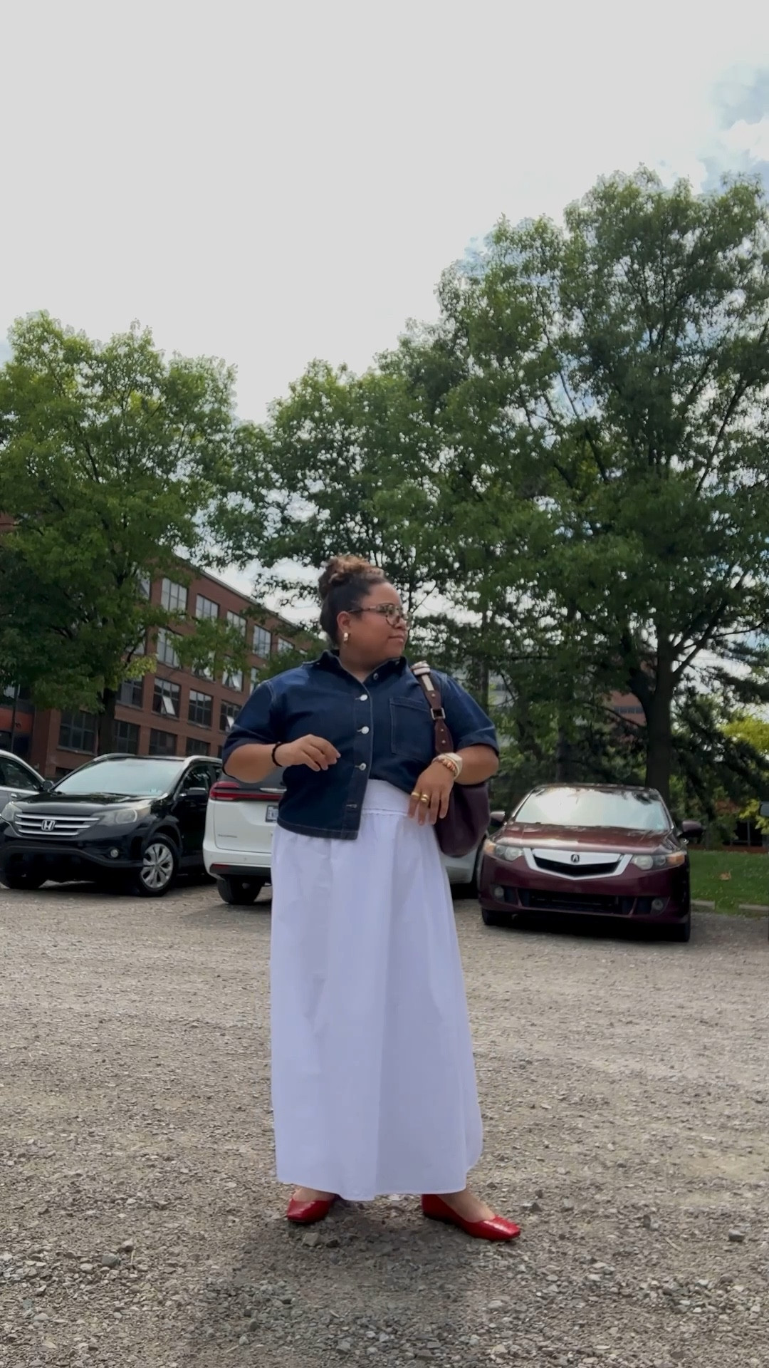 This might be one of my favorite outfits in a while. I love a cotton skirt in the hot months. Pairing it with a denim shirt gives it a little something different! And you can’t go wrong with a pop of red. 

Paired with my vintage Louis Vuitton handbag  

#LTKSeasonal #LTKPetite #LTKWorkwear
