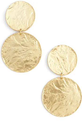 Large Disc Drop Earrings | Nordstrom