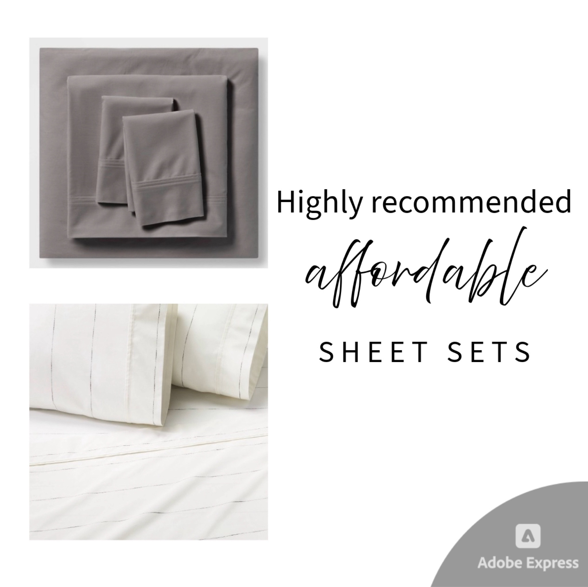 Your most recommended affordable sheets in stories today! I have the Threshold brand already and am very happy with them, and you all said Magnolia’s are super soft!
