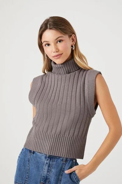 Sweater-Knit Turtleneck Top | Forever 21