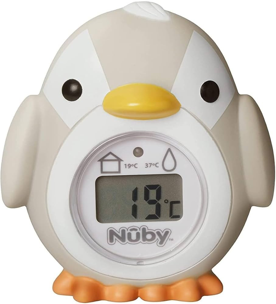 Nuby Penguin Baby Bath Thermometer - Digital Thermometer with Easy to Read Screen | BPA Free | Su... | Amazon (UK)