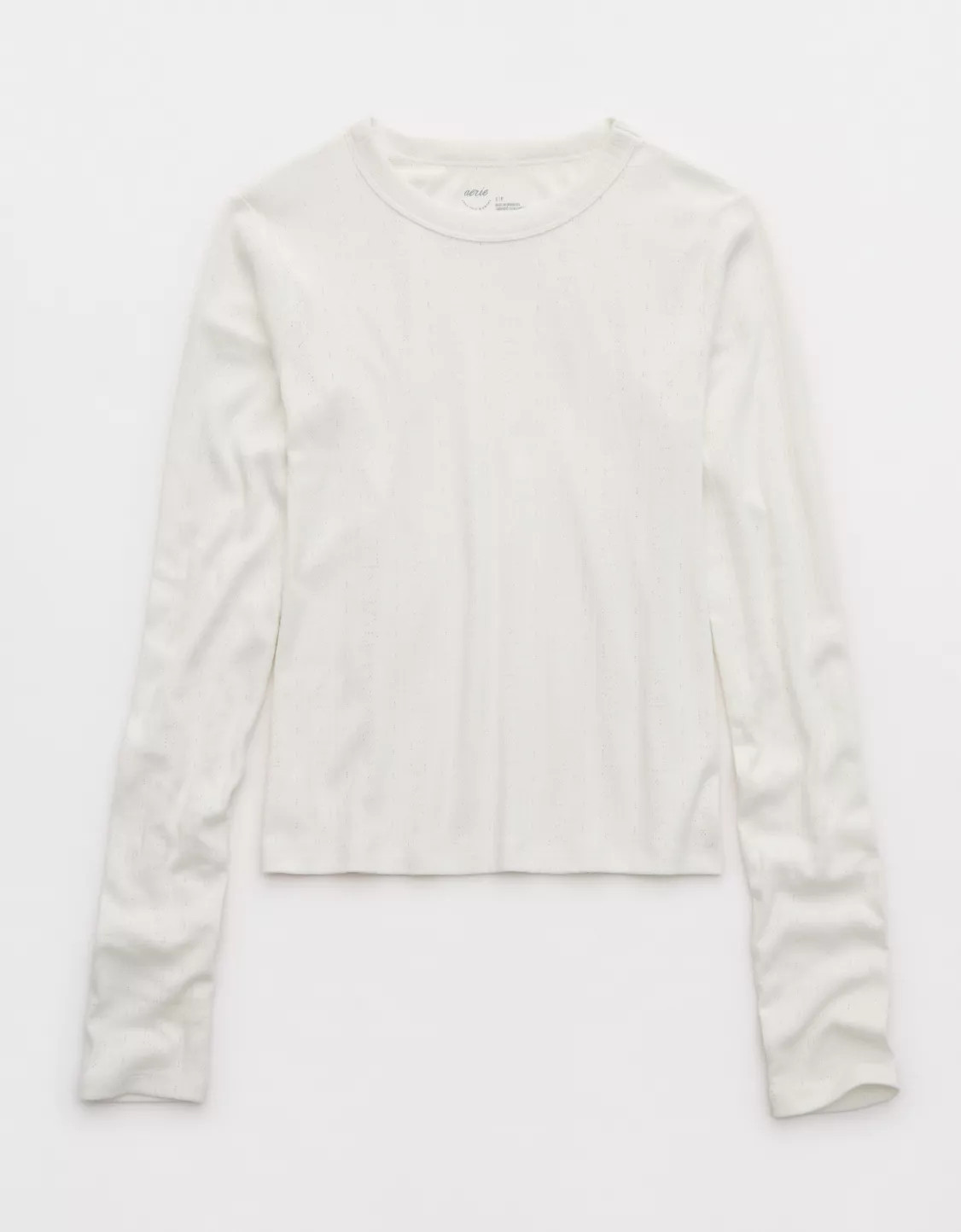 Aerie Pointelle Long Sleeve Top | Aerie