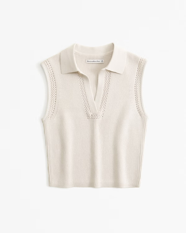 Johnny Collar Sweater Tank | Abercrombie & Fitch (US)