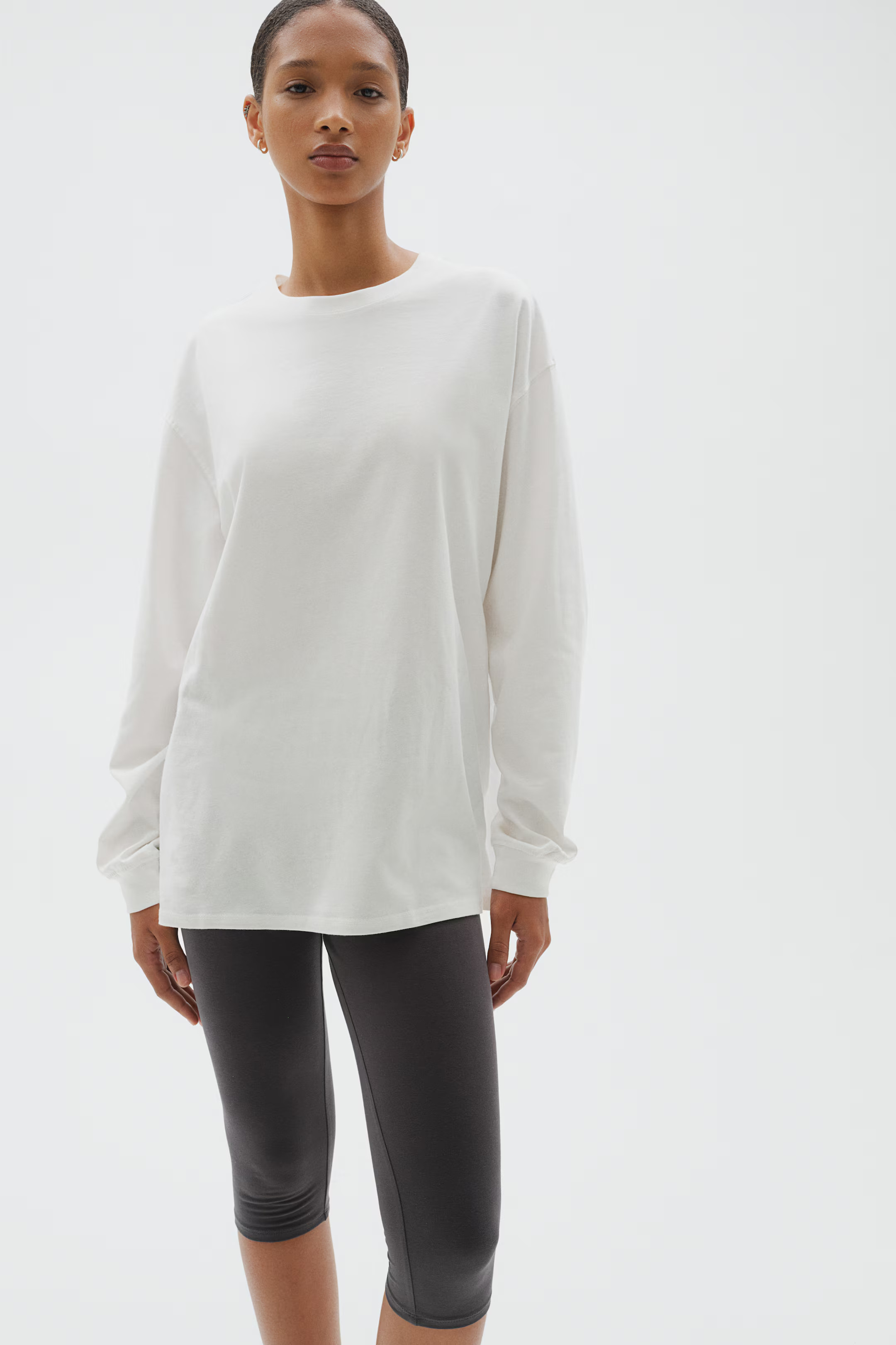 Long-sleeved Jersey Shirt | H&M (US + CA)