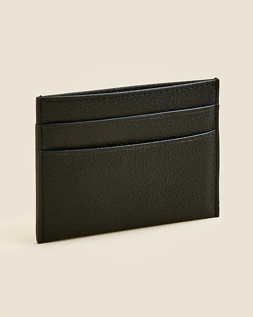Leather double-sided cardholder | J. Crew US