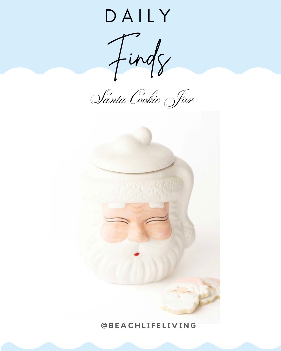 Santa Cookie Jar 
Make your holiday season extra special with a special cookie jar for your holiday cookies. 

#LTKHoliday #LTKHome #LTKfoodie