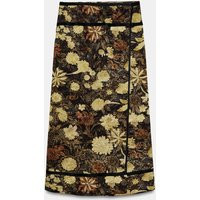 Zara - Zw Collection Floral Pareo Skirt - Multicoloured - Xl - Woman | Zara UK