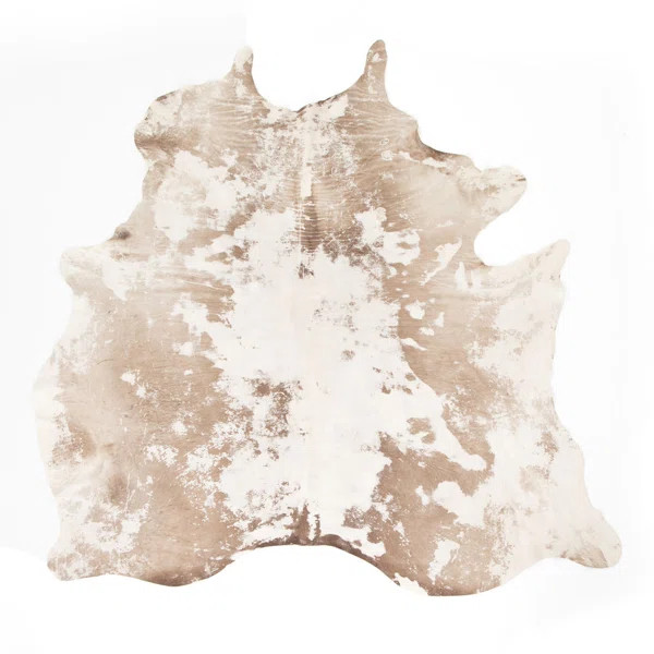 Mateo Handmade Cowhide Brown Rug | Perigold