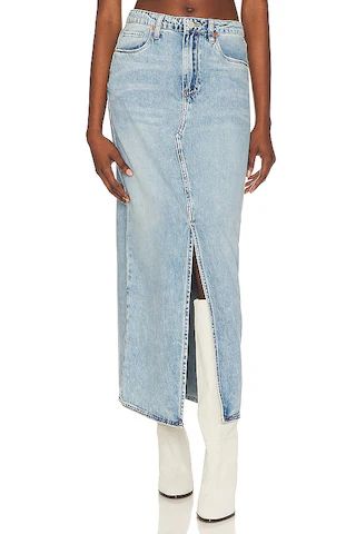 BLANKNYC Mid Rise Denim Maxi Skirt in In My Mind from Revolve.com | Revolve Clothing (Global)