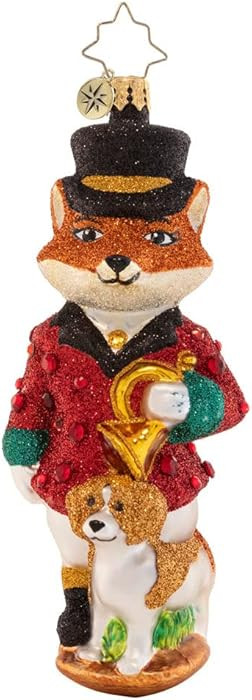 Christopher Radko Hand-Crafted European Glass Christmas Tree Decorative Ornament, Festive Fox | Amazon (US)