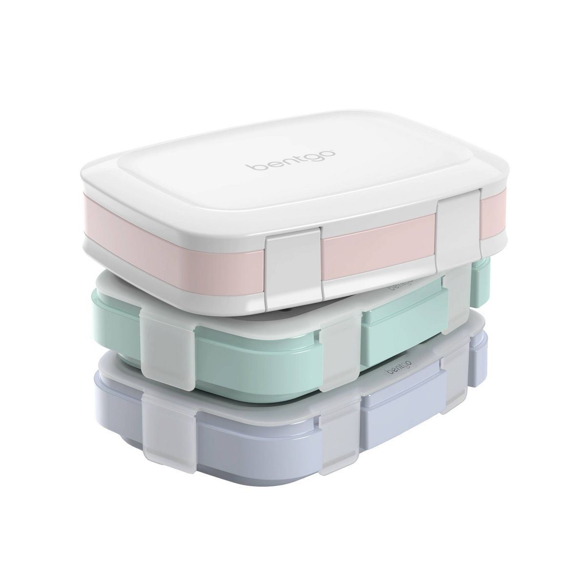 Bentgo Fresh 3pk Reusable 3 Compartment Containers for Prepping, Microwave & Dishwasher Safe | Target