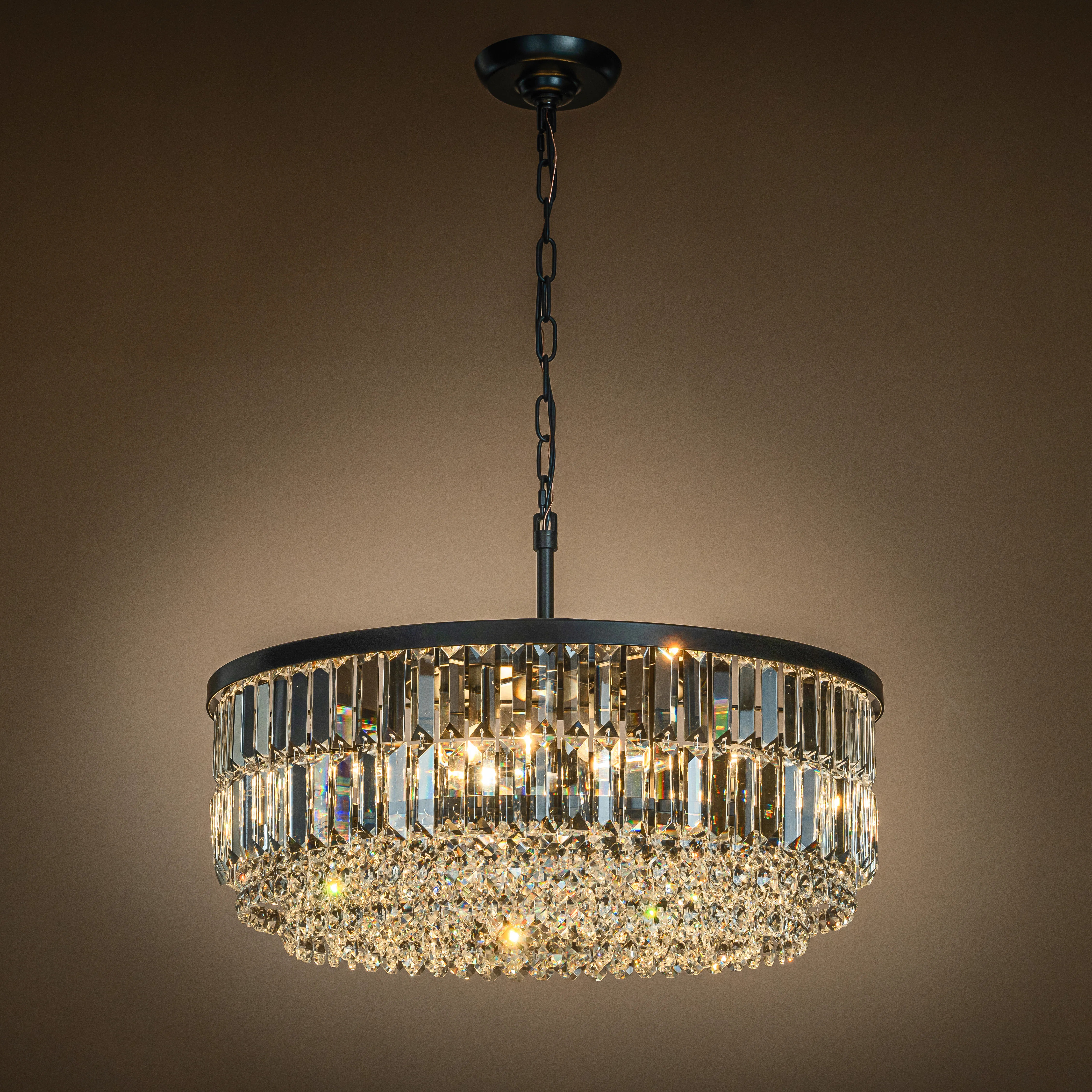 Bythwood 5 - Light Modern Glam Crystal Drum Chandelier for Bedroom | Wayfair North America