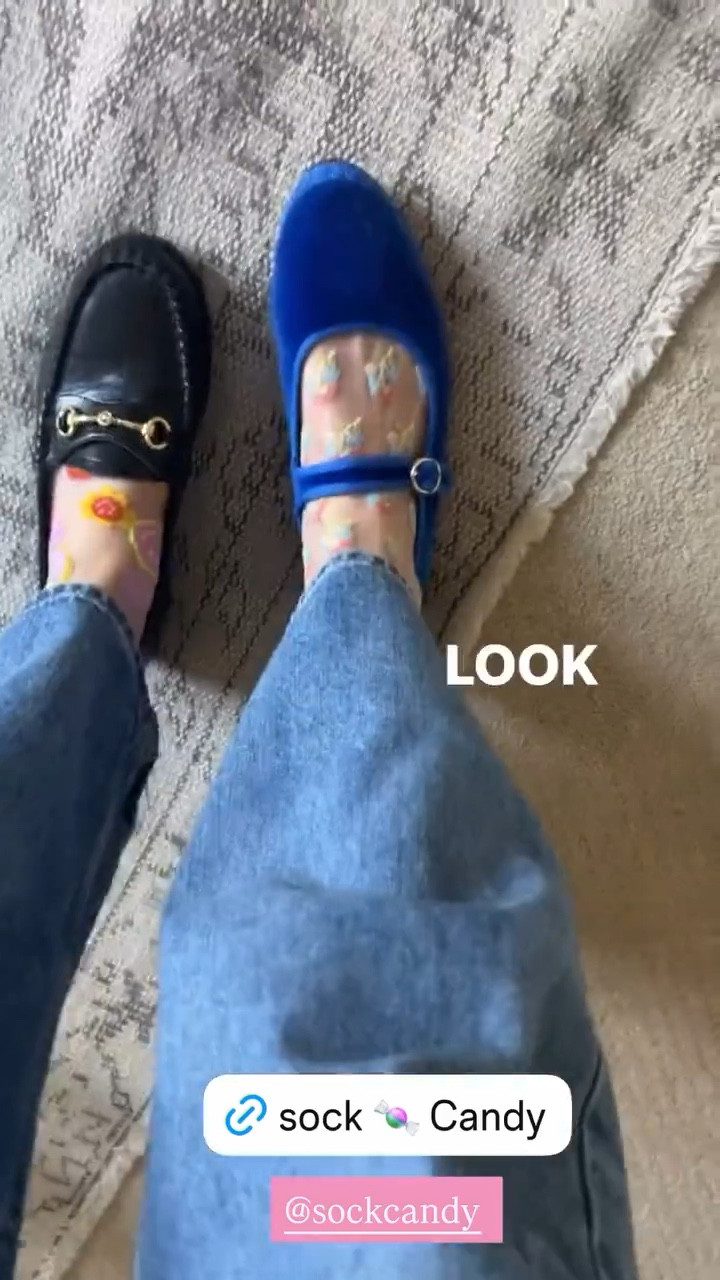 Sock candy, sheer socks, cool girls style, Mary Jane’s, Gucci dupe, Gucci loafers, barrel jeans 

#LTKFestival #LTKMothersDay #LTKootd