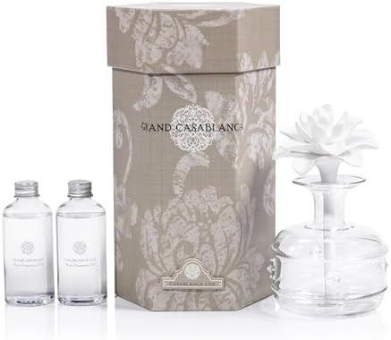 Zodax Grand Casablanca Porcelain Oil Diffuser - Home Fragrance Oil Diffuser Ideal for Living Room... | Amazon (US)