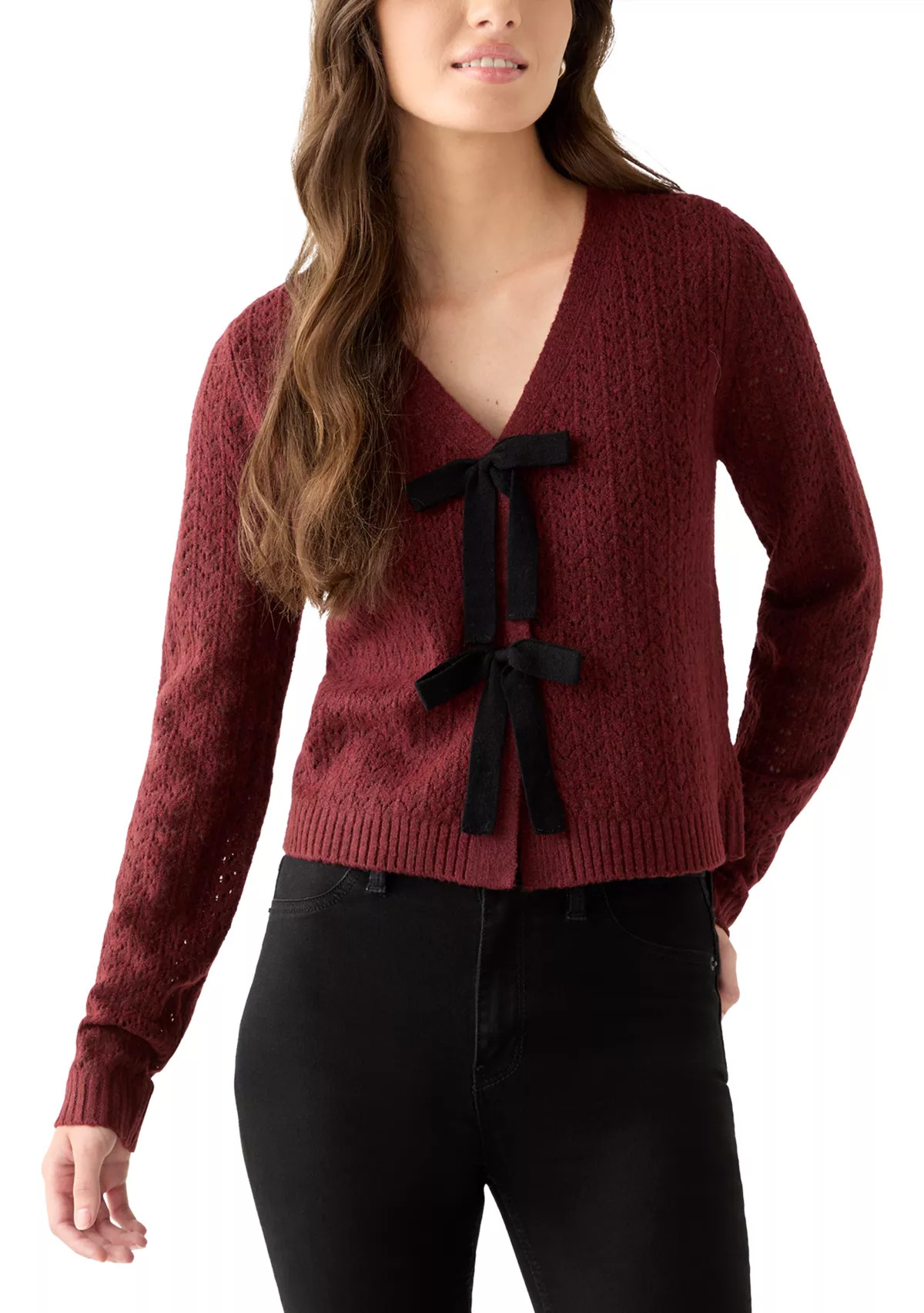 Women's Front Bow Tie Sweater | Belk
