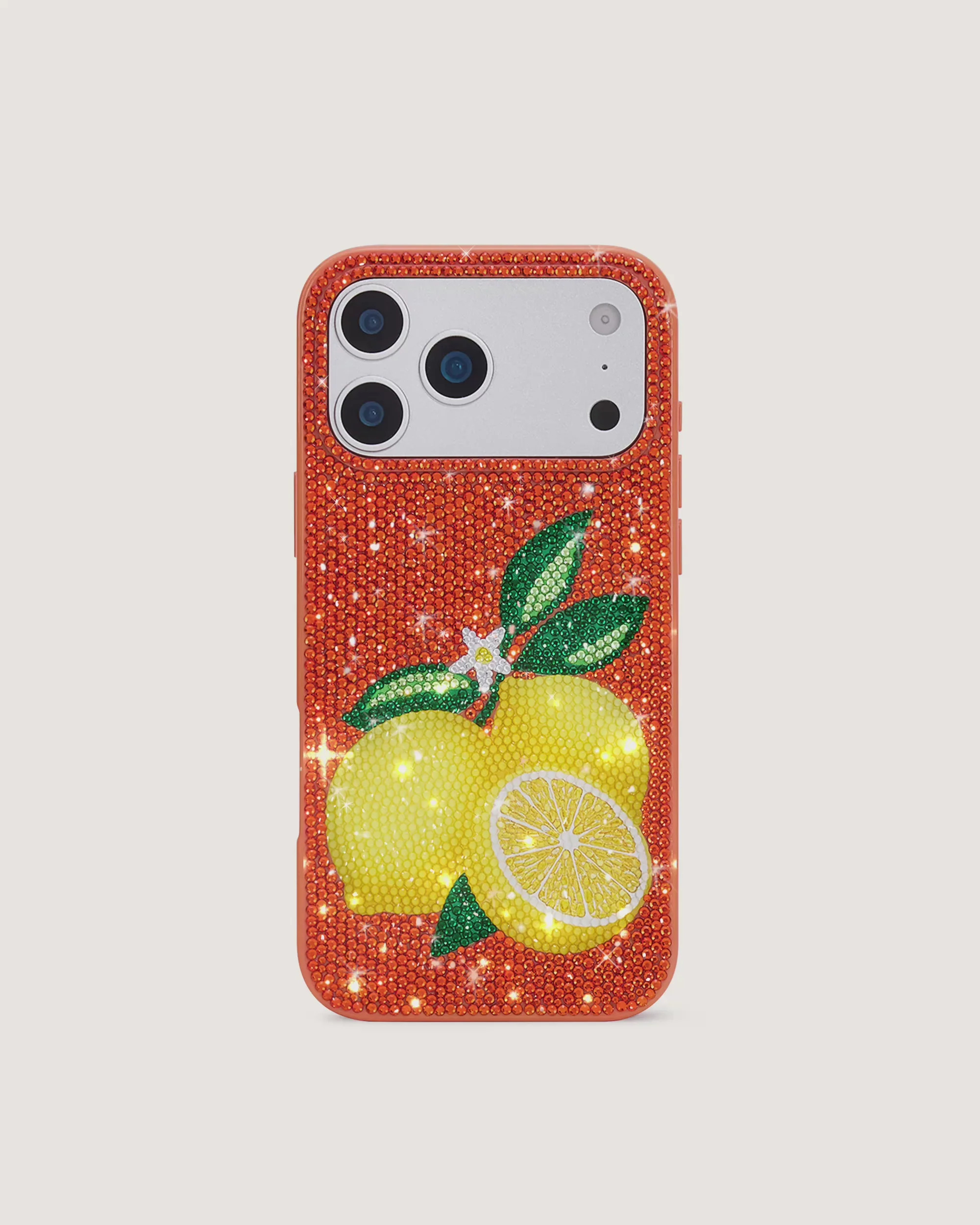 Lemon Artificial Crystal Phone Case - Orange | JW PEI US