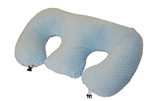 Twin Z Pillow Blue - The #1 Rated Twin Breastfeeding and Bottle Feeding Pillow! A Must Have for Twins! - Cuddle Blue DOTS The Ultimate Baby Essentials! The Best in Twins Baby Gear! | Amazon (US)