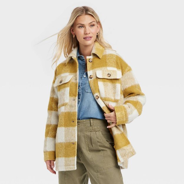 Women's Brushed Shirt Jacket - Universal Thread™ | Target