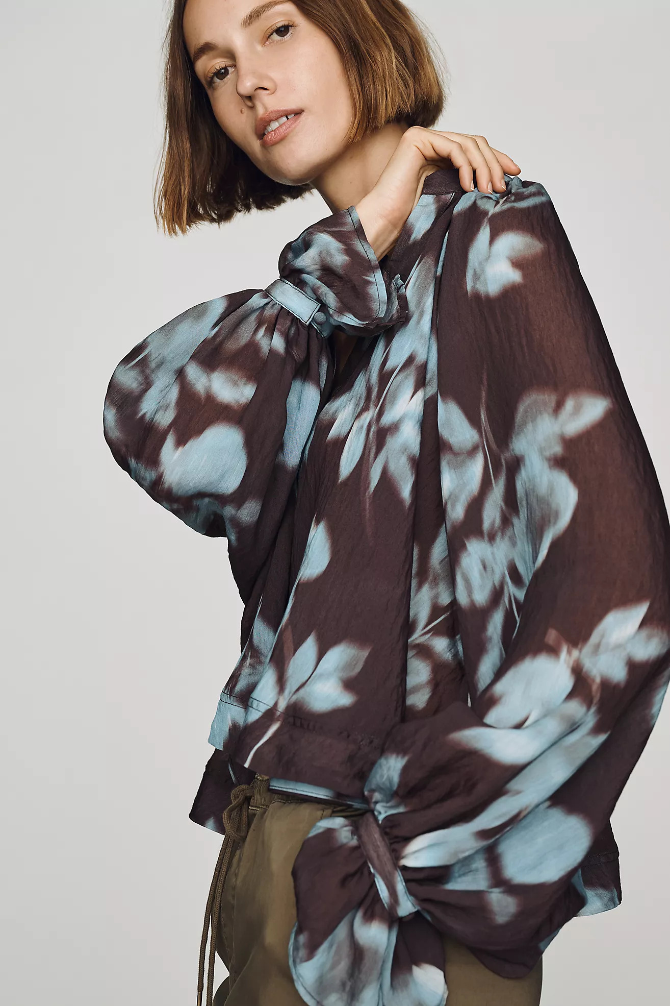 By Anthropologie Semi-Sheer Swing Blouse | Anthropologie (US)