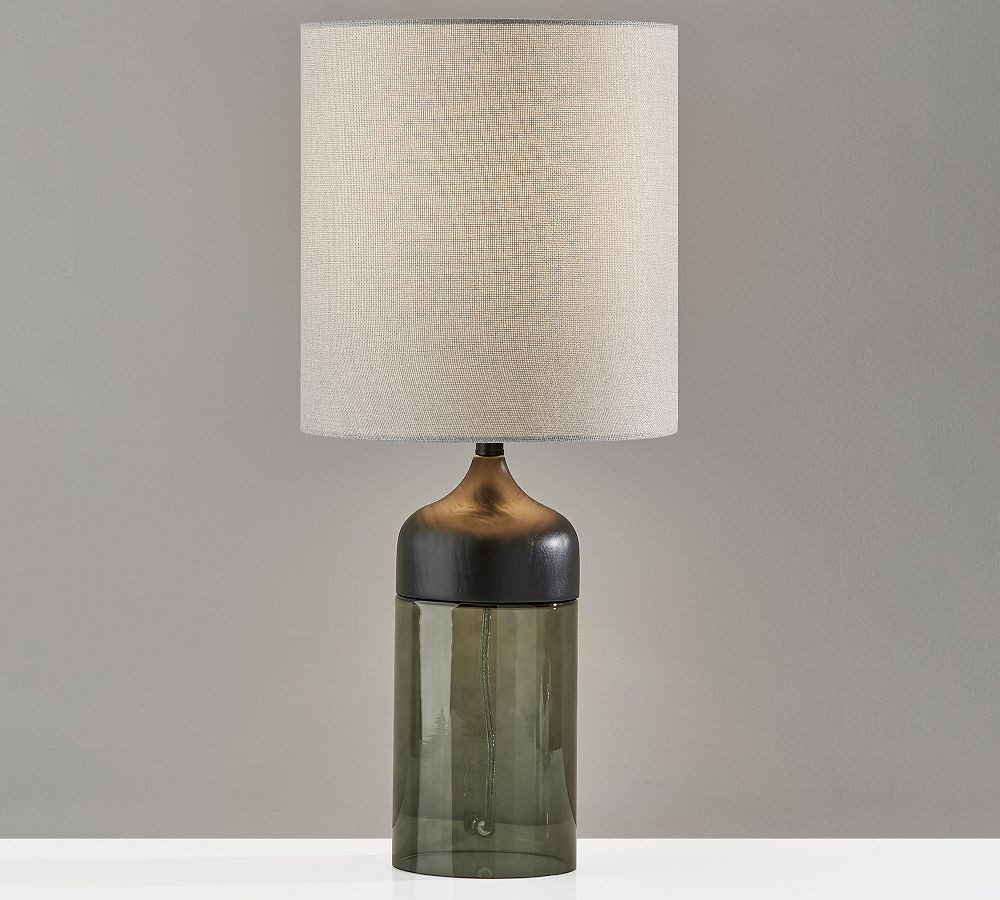 Stephe Glass Table Lamp (17"- 23") | Pottery Barn (US)