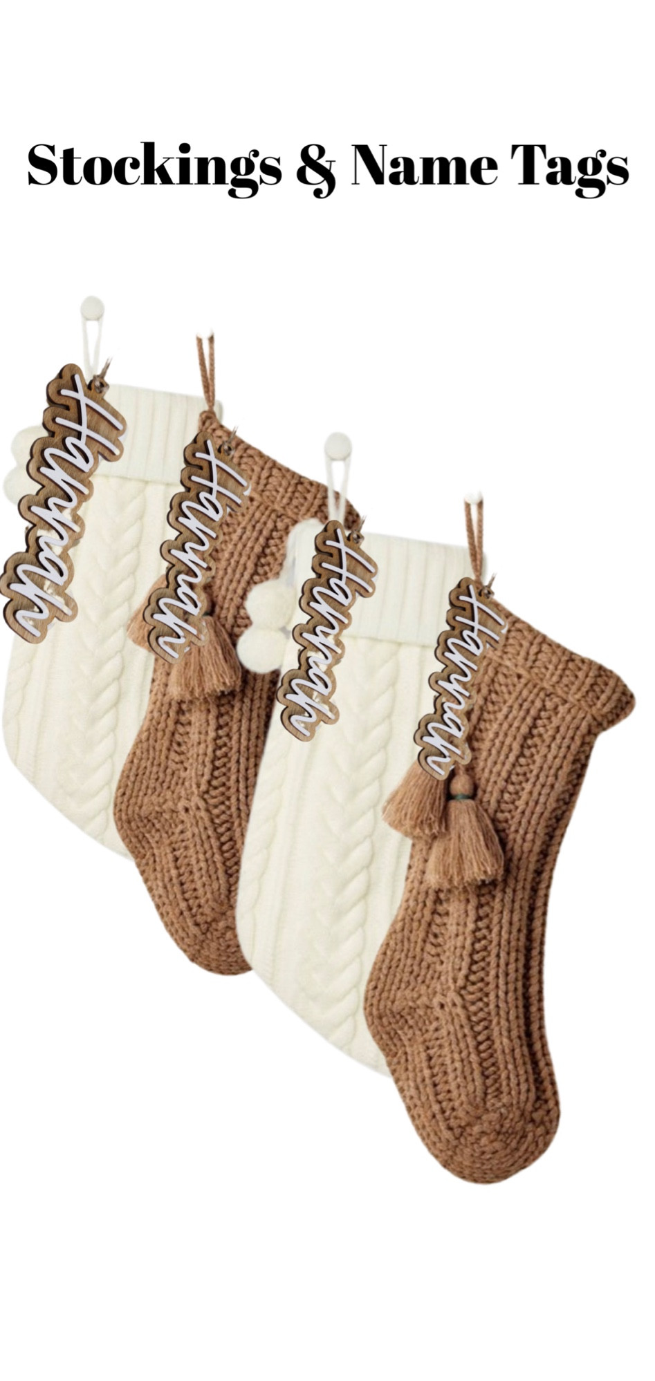Stockings & Name Tags 

#LTKHolidaySale #LTKGiftGuide #LTKHoliday