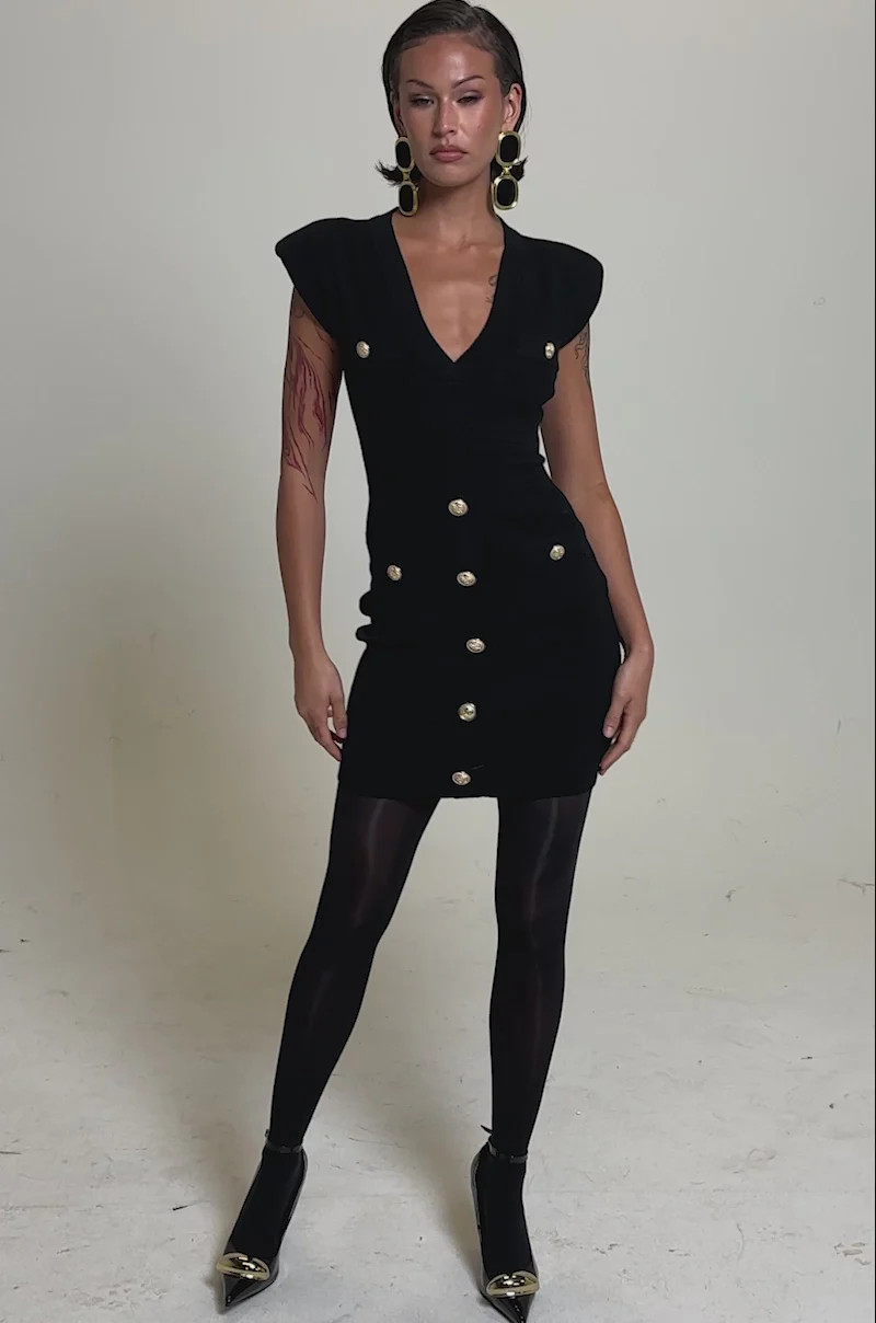 SUSIE SLEEVELESS MINI DRESS IN BLACK | AKIRA