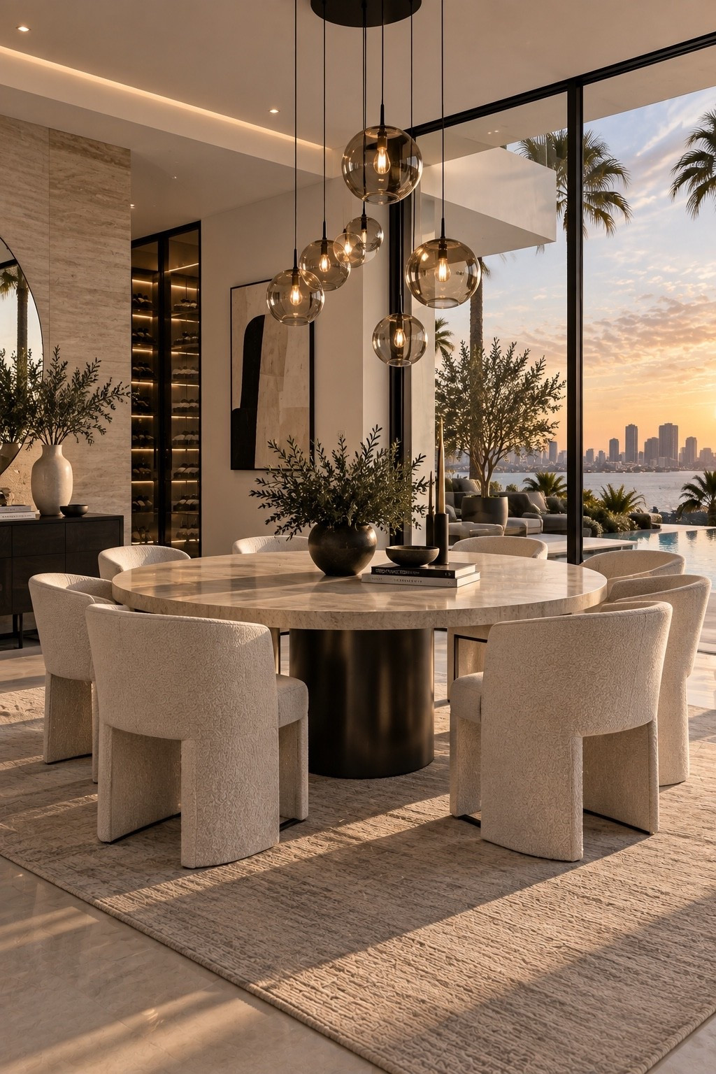 Shop This Room ✨ Shop the full look through my LTK — all products and similar finds are linked below. Elevate your dining space with a sophisticated mix of warm neutrals, sculptural furniture and statement lighting. A round dining table paired with creamy upholstered chairs, soft textures and organic greenery creates an elegant quiet-luxury look with a modern resort feel.

#DiningRoom #DiningRoomIdeas #DiningRoomInspo #DiningRoomDecor #LuxuryDiningRoom #ModernDiningRoom #RoundDiningTable #InteriorDesign #InteriorInspo #HomeDecor #HomeInspo #LuxuryInteriors #LuxuryHome #DreamHome #ModernLuxury #OrganicModern #OrganicModernStyle #WarmNeutralDecor #NeutralInteriors #NeutralHome #QuietLuxury #ModernHome #HomeStyling #DesignerInspired #InteriorStyling #DecorInspo #LuxuryDecor #DiningRoomDesign #DiningTableDecor #ModernDecor #LTKHome #LTKFinds #ShopLTK #LTKStyleTip #HomeFinds #AmazonHome